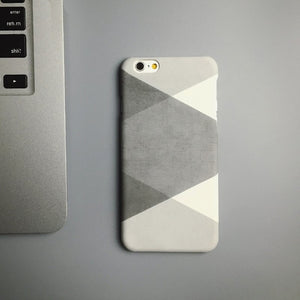 Black White Intersect iPhone Case